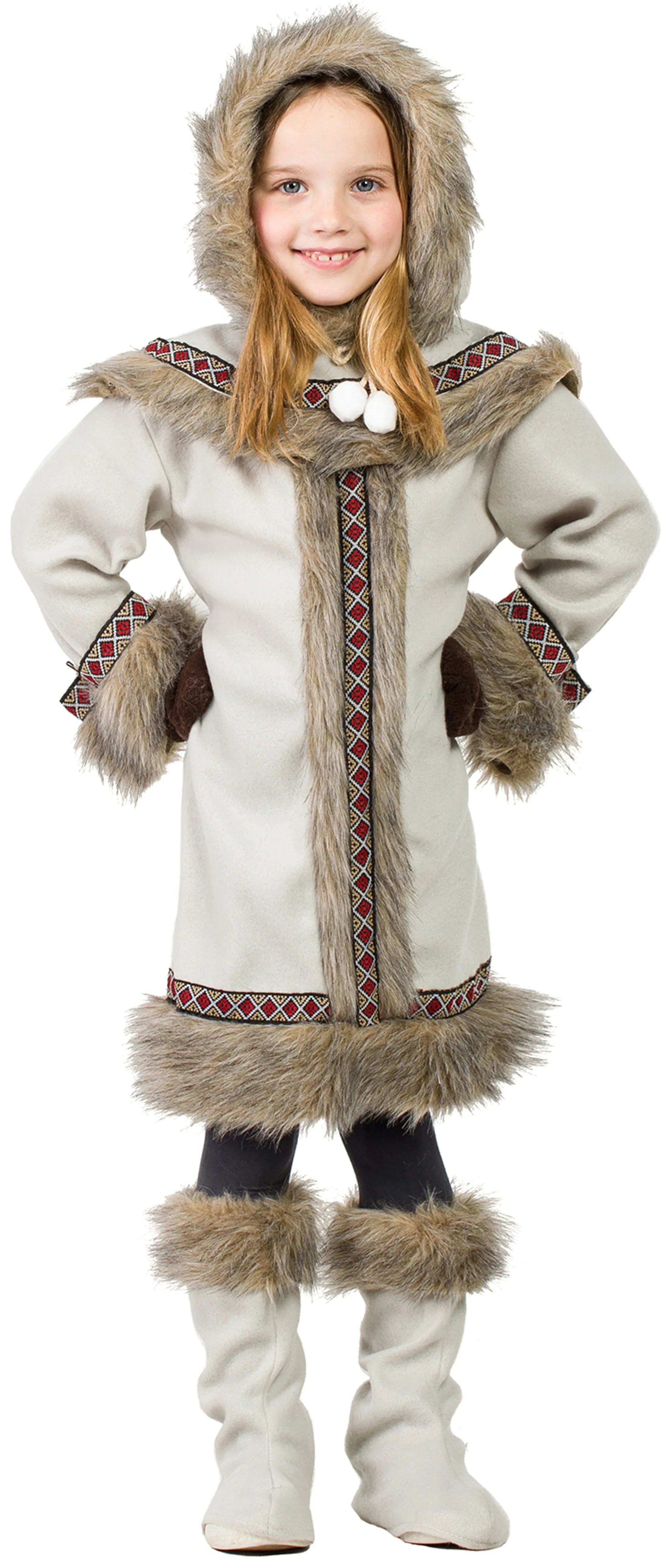 Disfraz de Esquimal Nórdica para Niña Esquimal Kimokawaii